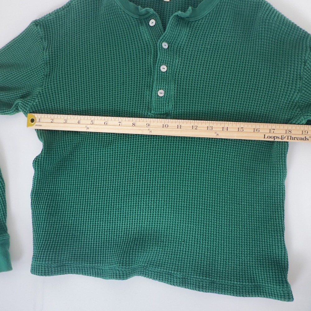 DONNI Henley Forest Green 100% Cotton S - Picture 4 of 5